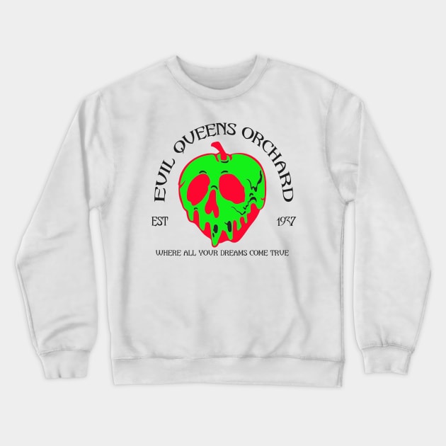 Evil Queen Apple Orchard Crewneck Sweatshirt by magicmirror